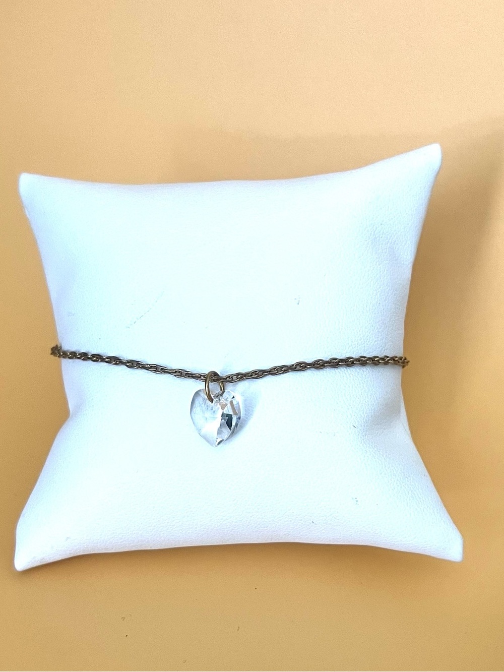 Elegant Gold plated crystal Heart Bracelet